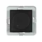 MINI Electronic push-turn lighting controller mechanism for LED lamps, matt black