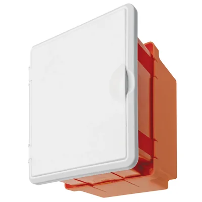 MINI lightning protection junction box, adjustable, with door, 180x150x145mm, orange, IP20