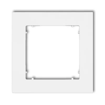 MINI Marco cuadrado individual universal fabricado en plástico blanco mate