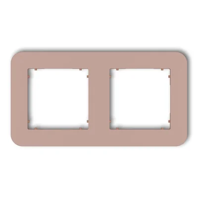 MINI Marco universal de doble curvatura fabricado en plástico color salmón