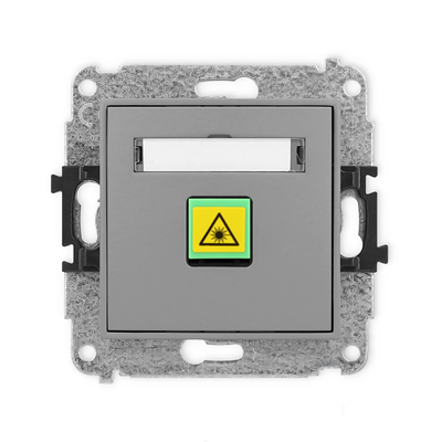 MINI Mechanism of fiber optic/optical single socket gray mat