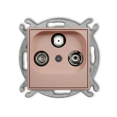 MINI Mechanism of the RTV-SAT terminal subscriber socket 1.5 dB salmon