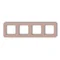 MINI quad universel cadre arrondi en plastique saumon