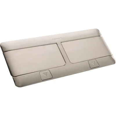 Mini scatola pop-up per apparecchiature, 8 (2x4) moduli, acciaio inox