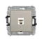 MINI Single computer socket mechanism 1xRJ45, cat. 5e, 8-pin, without labeling field, taupe