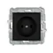 MINI Single socket mechanism without grounding 2P (current circuit shutters) matt black