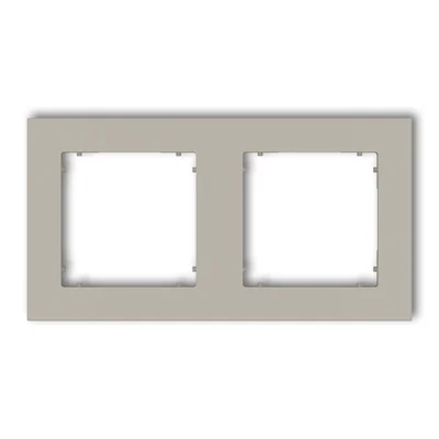 MINI Universal Doppelquadratrahmen aus taupefarbenem Kunststoff