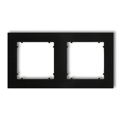 MINI Universal double cadre noir mat