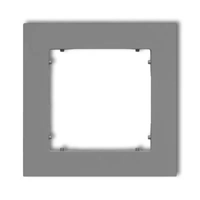 MINI Universal-Einzelrahmen, quadratisch, aus mattgrauem Kunststoff