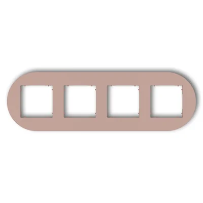 MINI universal quad round frame made of salmon plastic