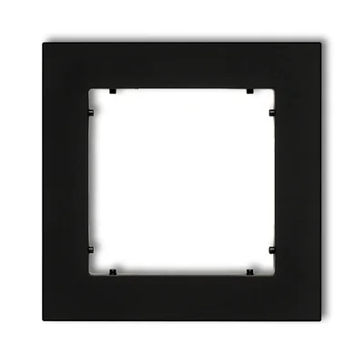 MINI Universal single square frame made of matt black plastic