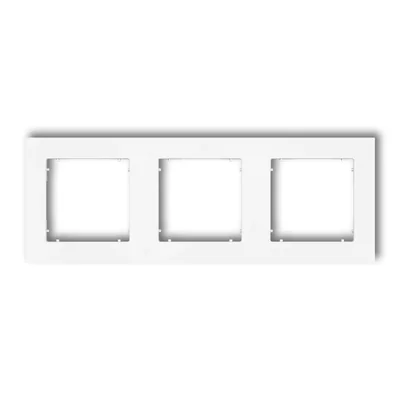 MINI universal triple square frame made of white matt plastic