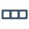 MINI Universale tripla cornice arrotondata in plastica blu navy