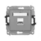 Mini-USB-Ladegerät (USB-A, max. 10 W, 5 V, 2 A), mattgrau
