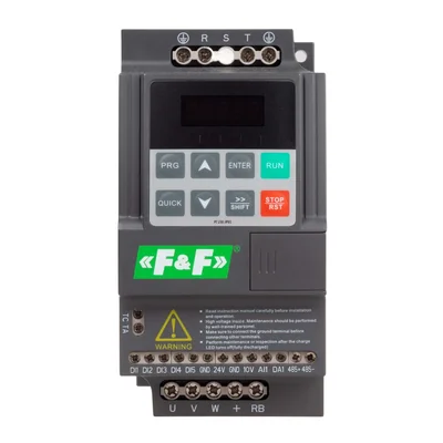 Miniatur-Wechselrichter, dreiphasig, Pmax=4,0 kW, Uin=3x400 V AC, Iin=10,5 A, Uout=3x400 V AC, Iout=9,0 A