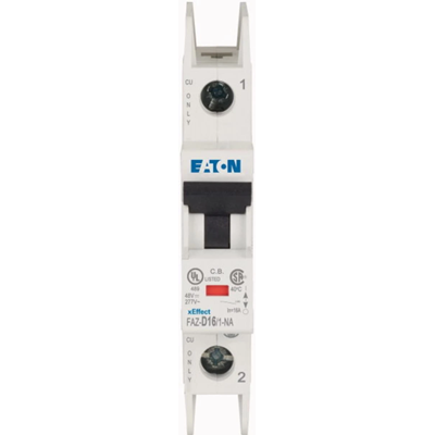 Miniature circuit breaker 1-pole NA version, 16A, D-Char