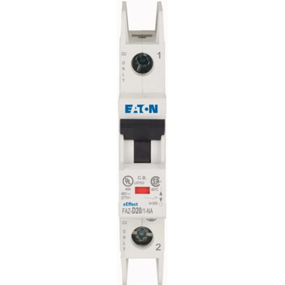 Miniature circuit breaker 1-pole NA version, 20A, D-Char