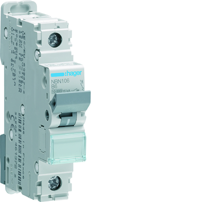 Miniature circuit breaker 10kA B unipolar 6A