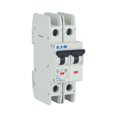 Miniature circuit breaker 2-pole NA version, 20A, D-Char