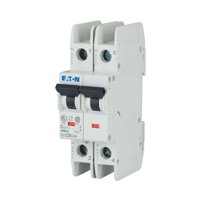 Miniature circuit breaker 2-pole NA version, 30A, C-Char