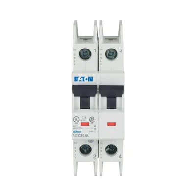 Miniature circuit breaker 2-pole NA version, 8A, C-Char