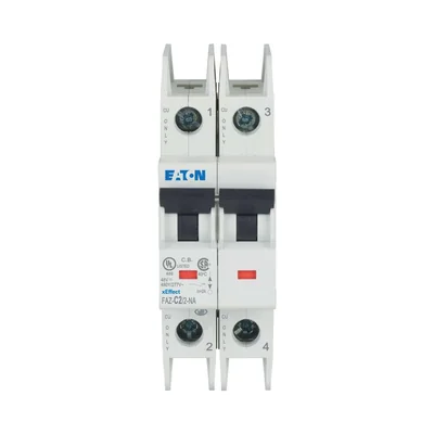 Miniature circuit breaker 2-pole version NA, 2A, C-Char