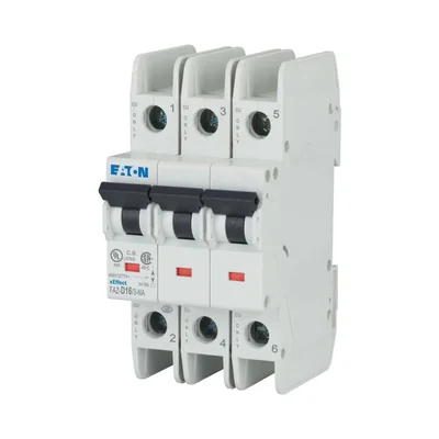 Miniature circuit breaker 3-pole, 16A, D-Char
