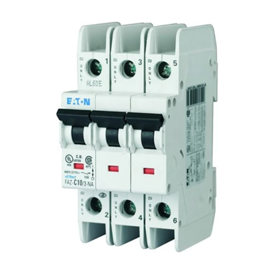 Miniature circuit breaker 3-pole NA version, 10A, C-Char