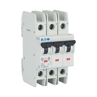Miniature circuit breaker 3-pole NA version, 25A, C-Char