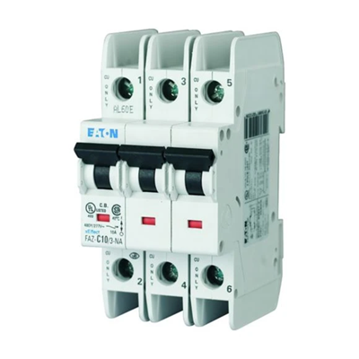 Miniature circuit breaker 3-pole version NA, 2A, C-Char