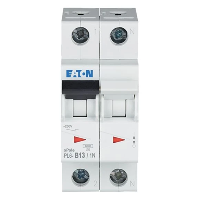 Miniature circuit breaker 6kA 1-pole, 13A, B-Char