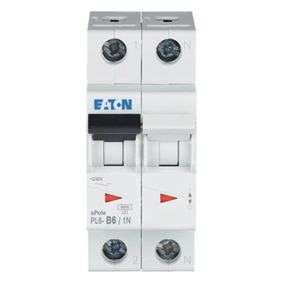 Miniature circuit breaker 6kA 1-pole, 6A, B-Char