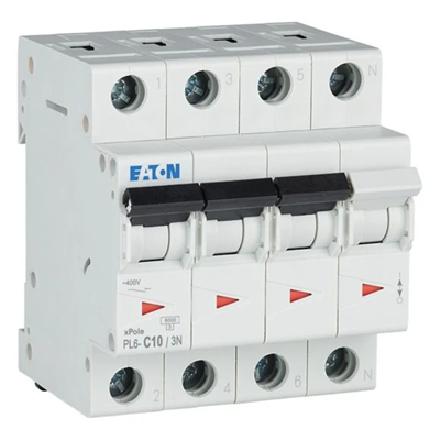 Miniature circuit breaker 6kA 3-pole, 10A, C-Char