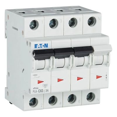 Miniature circuit breaker 6kA 3-pole, 63A, C-Char