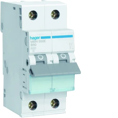 Miniature circuit breaker 6kA B 1+N 50A