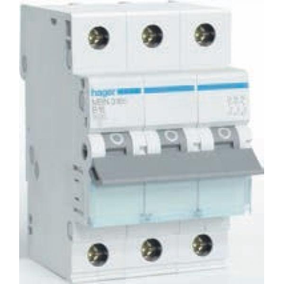 Miniature circuit breaker 6kA B 3-pole 10A