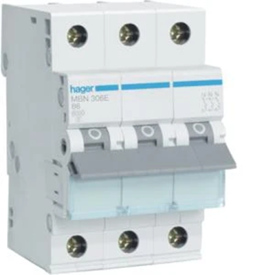 Miniature circuit breaker 6kA B 3-pole 6A