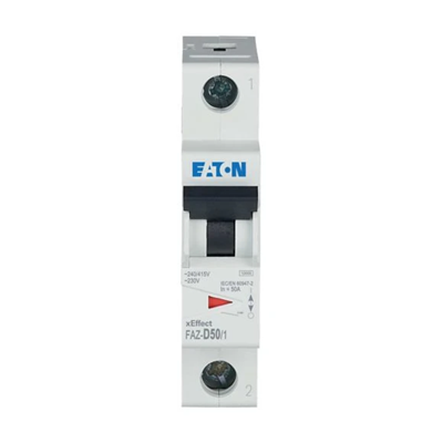 Miniature circuit breaker type D 1-pole, 50A, D-Char