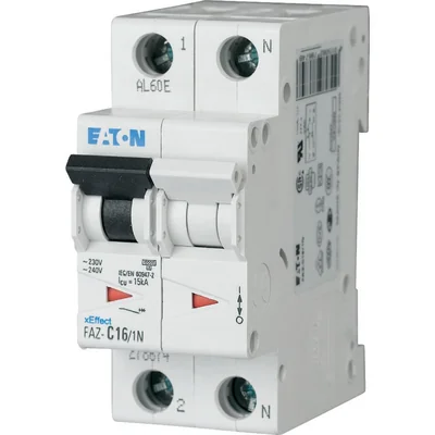 Miniature circuit breaker type D 1-pole+N, 63A, D-Char