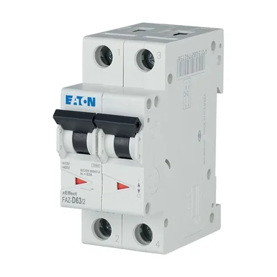 Miniature circuit breaker type D 2-pole, 63A, D-Char