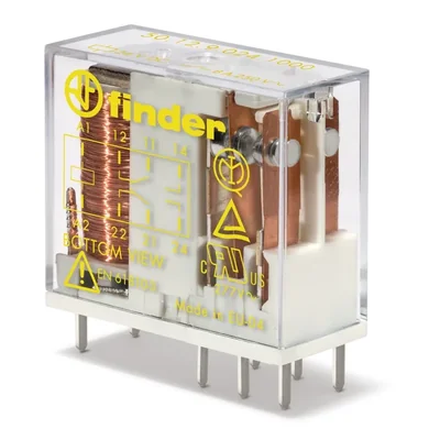 Miniature relay with mechanically coupled contacts 2 P; 8A; 24V DC, 50.12.9.024.4000