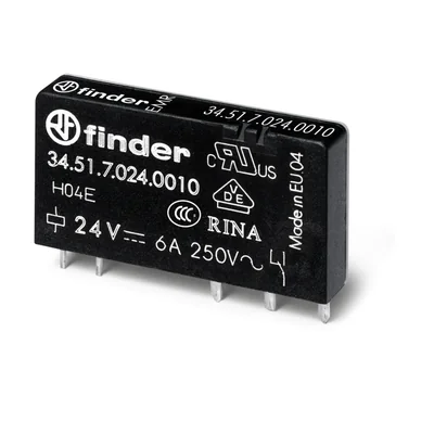 Miniaturrelais 1P; 6A; 60V DC, 34.51.7.060.5010