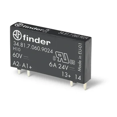 Мініатюрне реле SSR 1 НО; 6A; керування 12V DC; вихід 1.5…33V DC