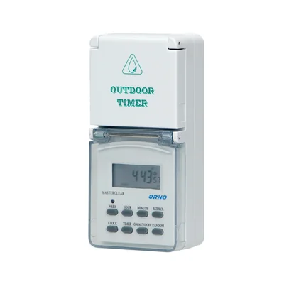 Minuteur électronique, 8 programmes, IP44