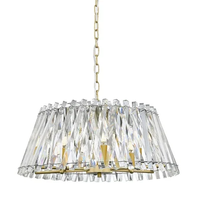 MIRABELL Sechsflammige Pendelleuchte 61cm 60W E14 IP20 Gold