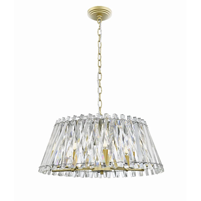MIRABELL Sechsflammige Pendelleuchte 61cm 60W E14 IP20 Gold