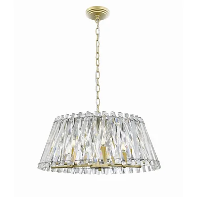 MIRABELL Sechsflammige Pendelleuchte 61cm 60W E14 IP20 Gold