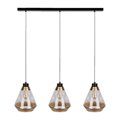 MISTRAL Hanging lamp triple 117cm 60W E27 IP20 gold