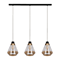 MISTRAL Hanging lamp triple 117cm 60W E27 IP20 gold