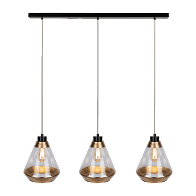 MISTRAL Hanging lamp triple 117cm 60W E27 IP20 gold